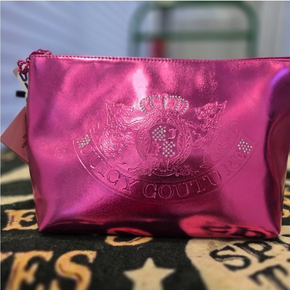 Juicy Couture Handbags - Juicy Couture Pink Cosmetic Bag